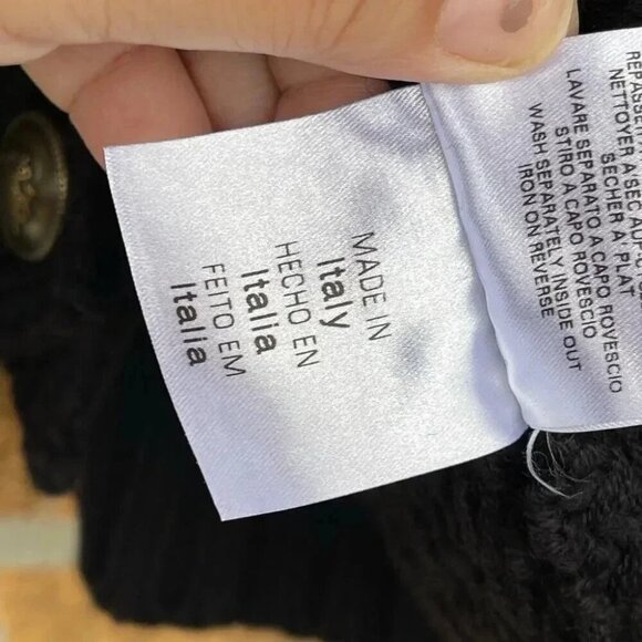 see by Chloe virgin wool poncho sweater size 8 - Picture 11 of 14